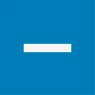 blue icon with white minus - decrease font size icon